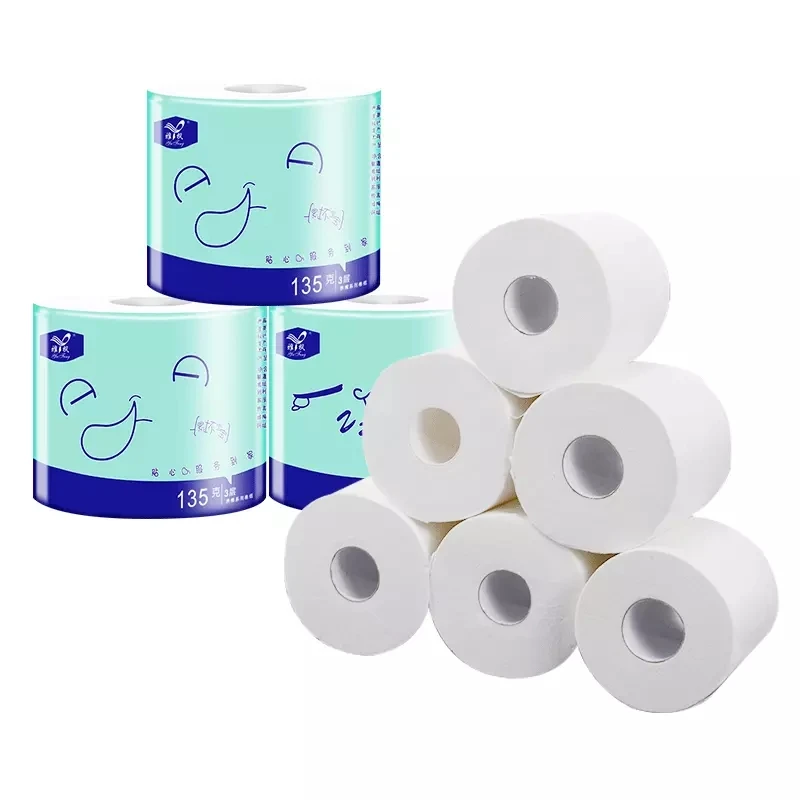 Оптовая продажа, экологически чистый мягкий высокопоглощающий экономичный и гигиеничный рулон туалетной бумаги