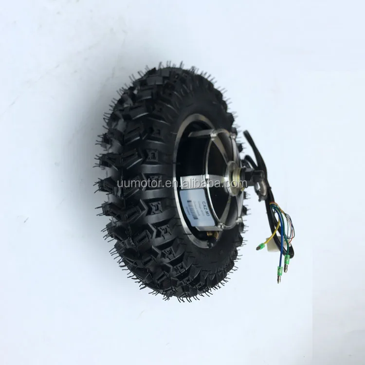 48v 500w 11 inch off road tire battery powered electric wheelbarrow motor kit