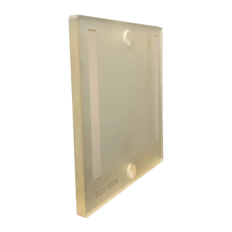 Customizable size glass-ceramics panel high temperature ceramic heated glass panel for Electric kettle steamer heating
