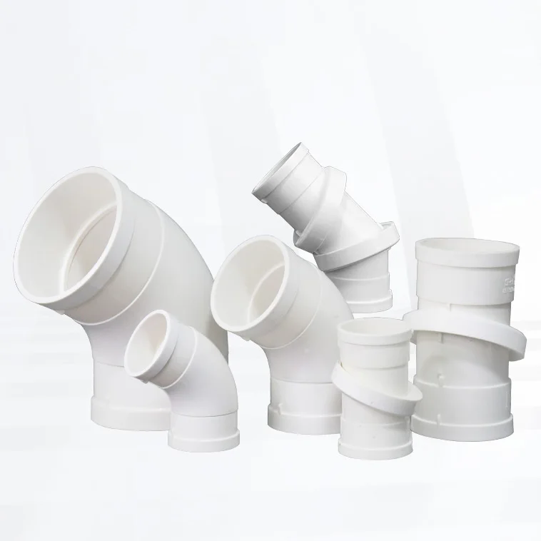 Factory wholesale UPVC PVC pipe fittings  double union Adjustable swivel joint elbow swivel universal joint for pipe Drain water