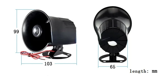 ZICHEN CHINA speaker&horn  High decibel siren outdoor waterproof fence alarm for farm