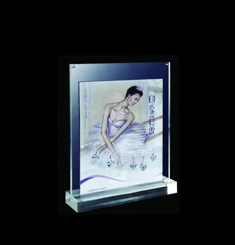 5x7 акриловый Магнитный блок для фотографий с пользовательским логотипом