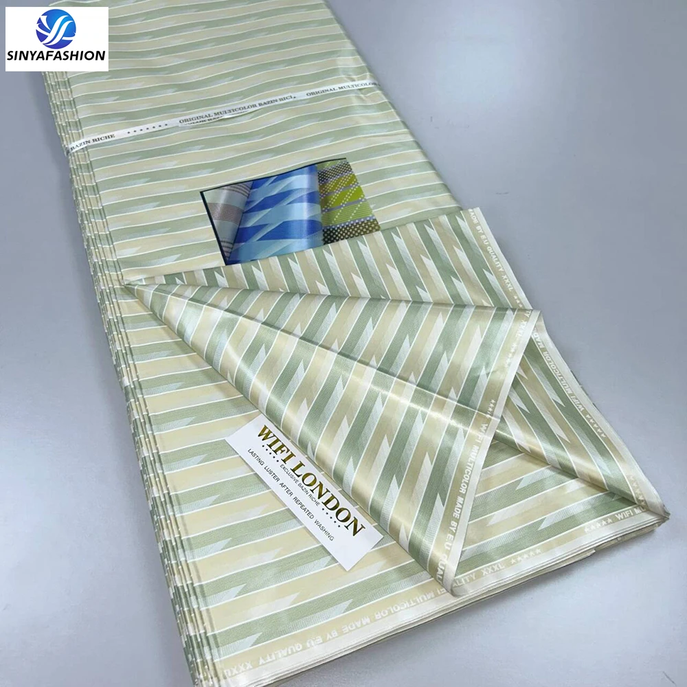 High Quality Cotton African Men Wholesale Ankara Fabric African Embroidery Bazin Riche Fabric For Man