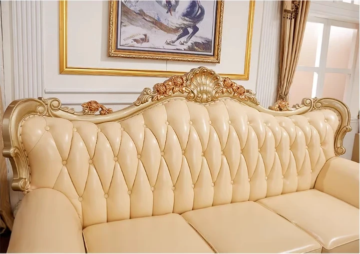OE-FASHION изысканный комплект диванов в европейском антикварном стиле превосходное качество элегантная мебель для гостиной