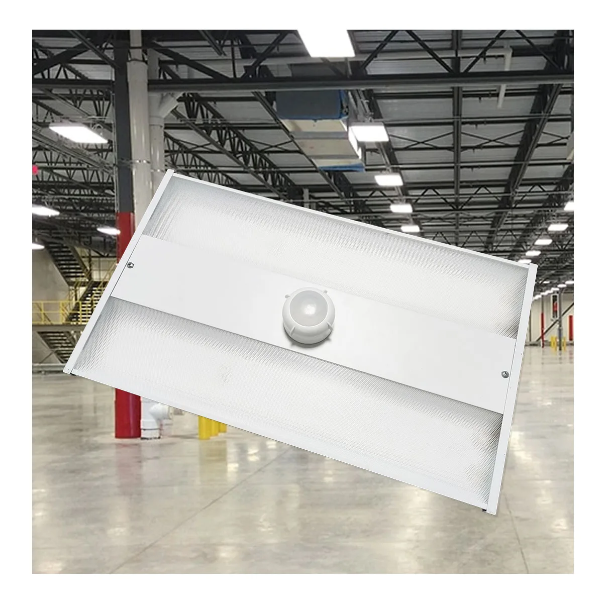 Affordable High-bay light Linear with 180lm/w PIR motion sensor for Warehouse Garages Workshop