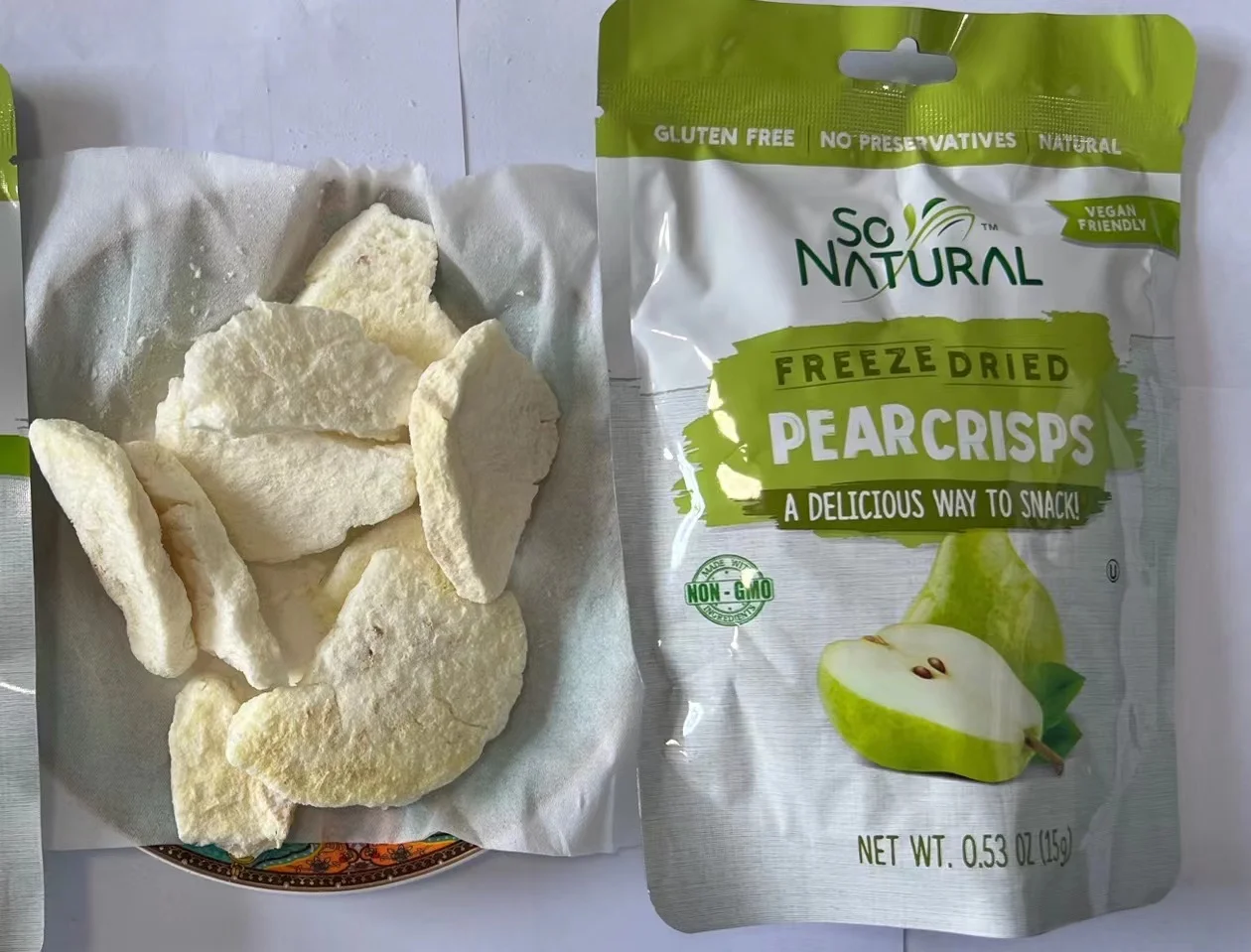 So Natural Crispy Pear Freeze Dried Pear Crisps