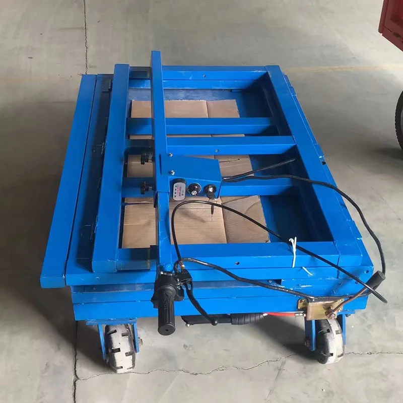 Chinese factory workers transport glass trucks electric trolley fitted with glass