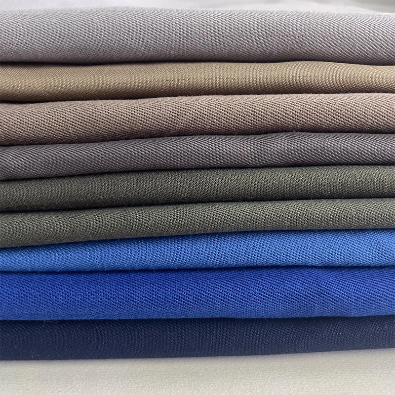 Multicolor Silk bamboo cotton 168*66 twill tc protective workwear fabric with Anti-static function oem