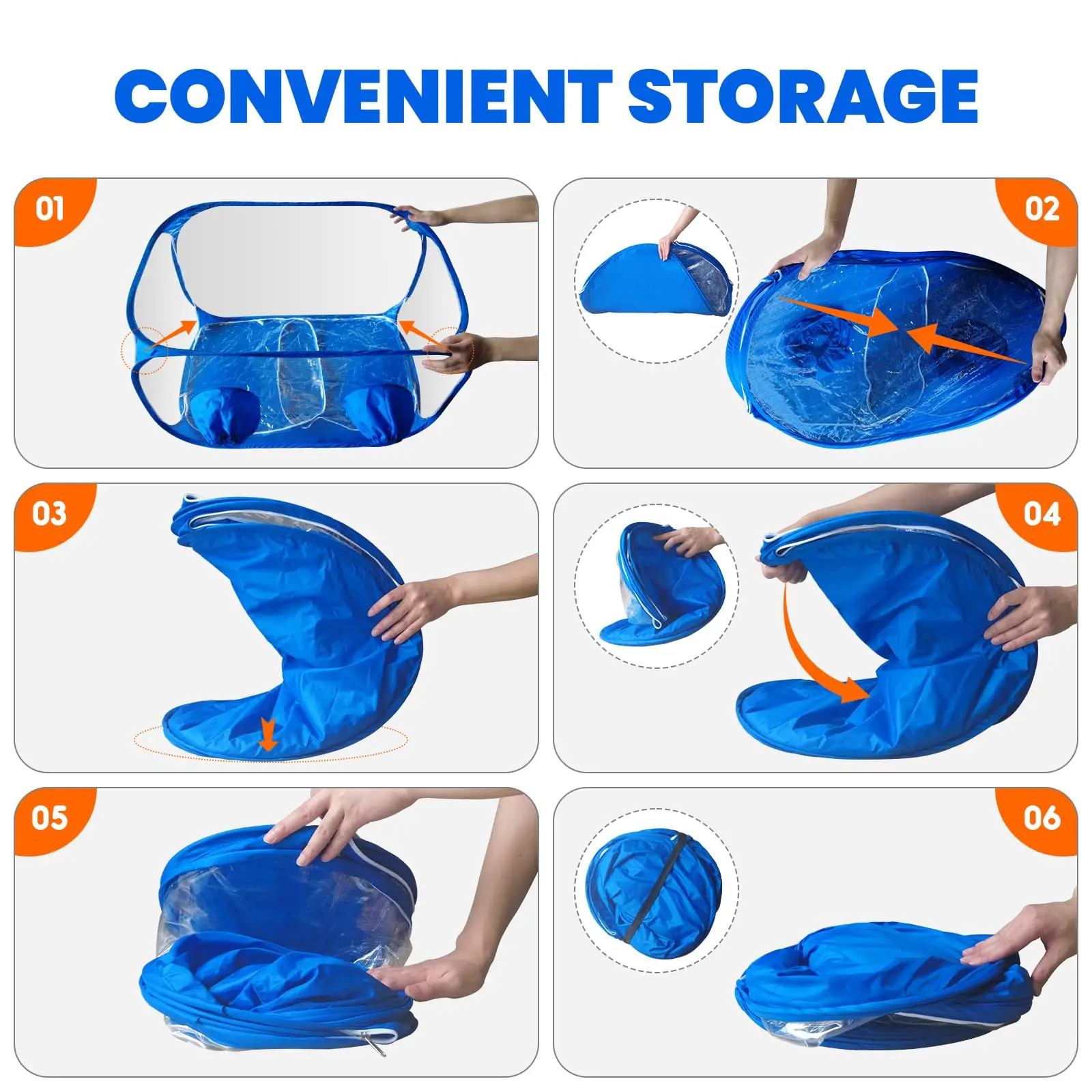 Still Air Box Mushroom Grow Kit-Mushroom Grow Bags Portable Mycology Fume Hood Propagation Stations,Mushroom Grow Tent(Blue)