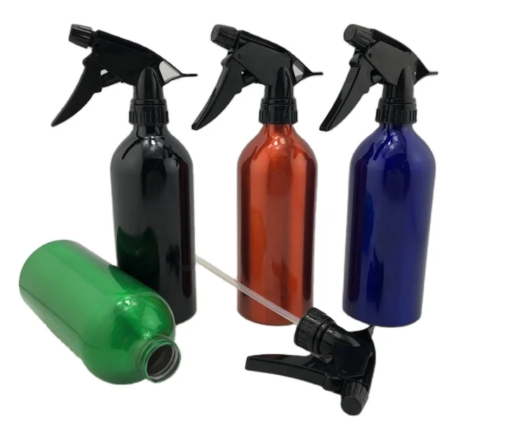 
High Quality Wholesale Colored Aluminum Slim Neck Spray Bottle 470ml For Water 