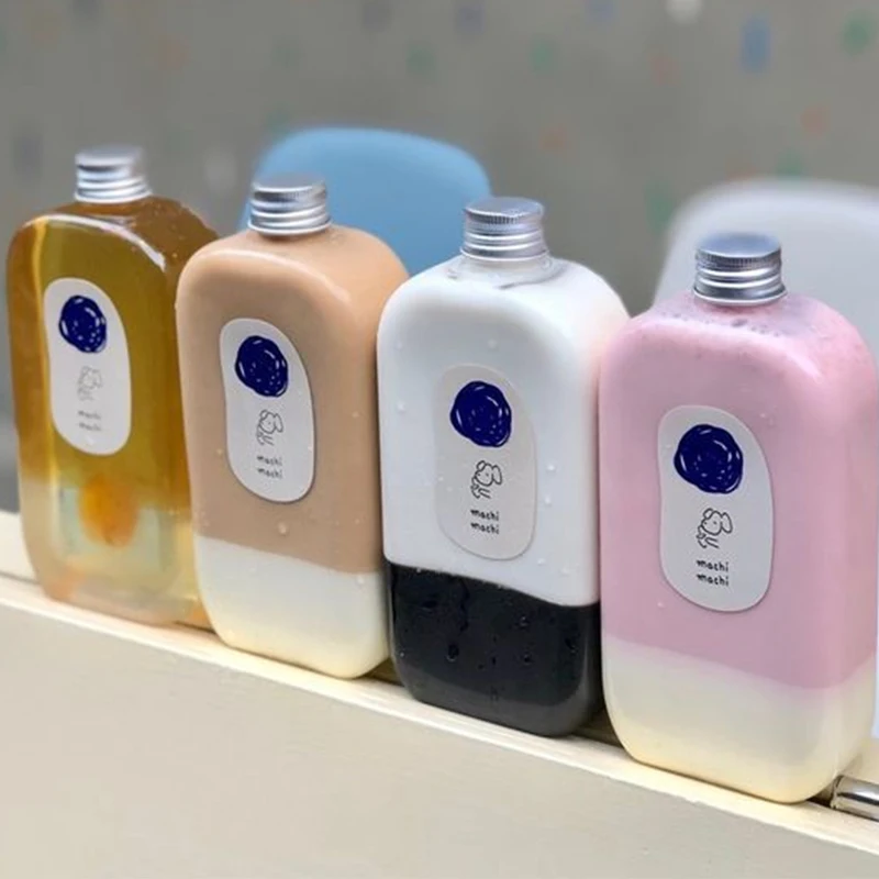 350ML Plastic Fruit Drink Milk Tea Cup Empty Wine Bottle Ice Coffee Maker Whiskey Juice Drink Bottle Vodka Bottle With Lid