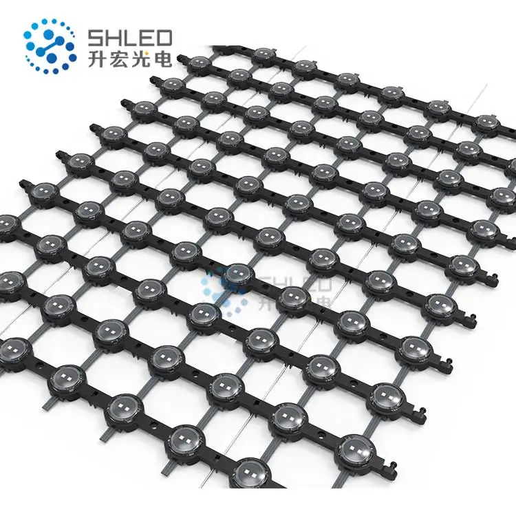 Foldable RGB Full Color DMX SPI Outdoor Led Mesh Pixel screen for  Facade Building lighting