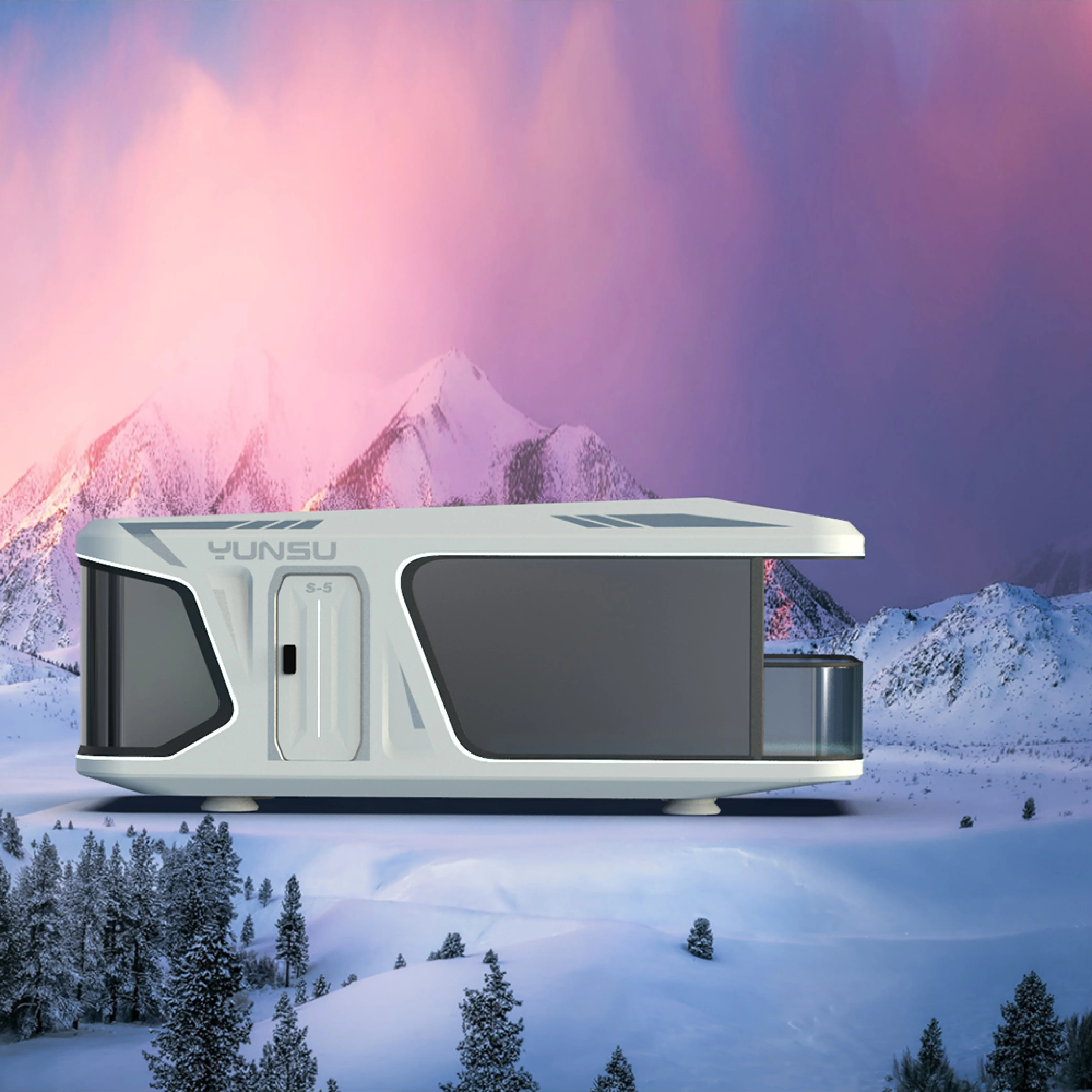 2022 new design hotel capsule office pod outdoor camping pod cabin