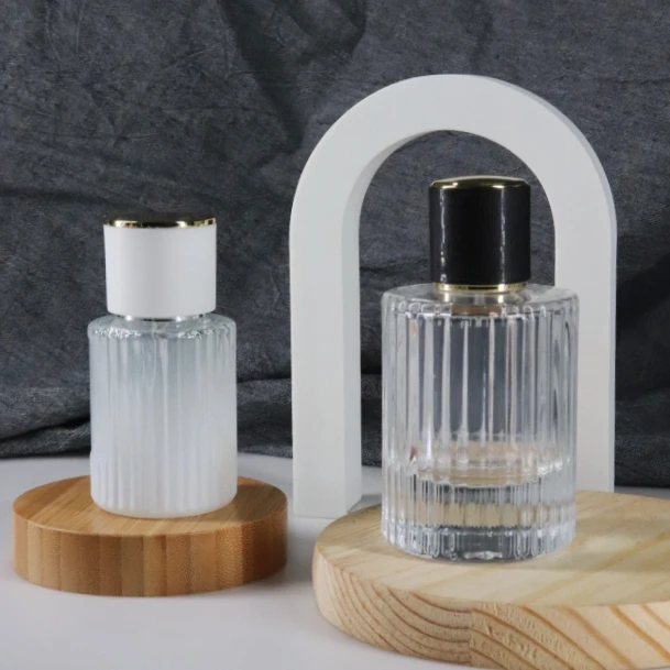 30ml 50 ml empty glass New design rounded Green perfume bottle spray bottles fragrance perfume bottle with Box
