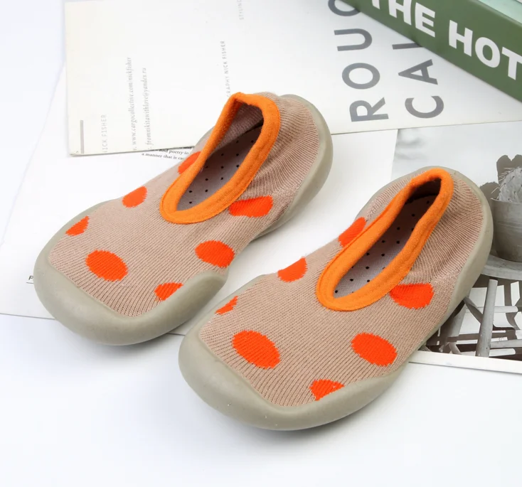 Unisex Baby Socks Shoes Anti Slip Floor Socks with Soft Rubber Bottom Infant Newborn Cotton Sock Boots