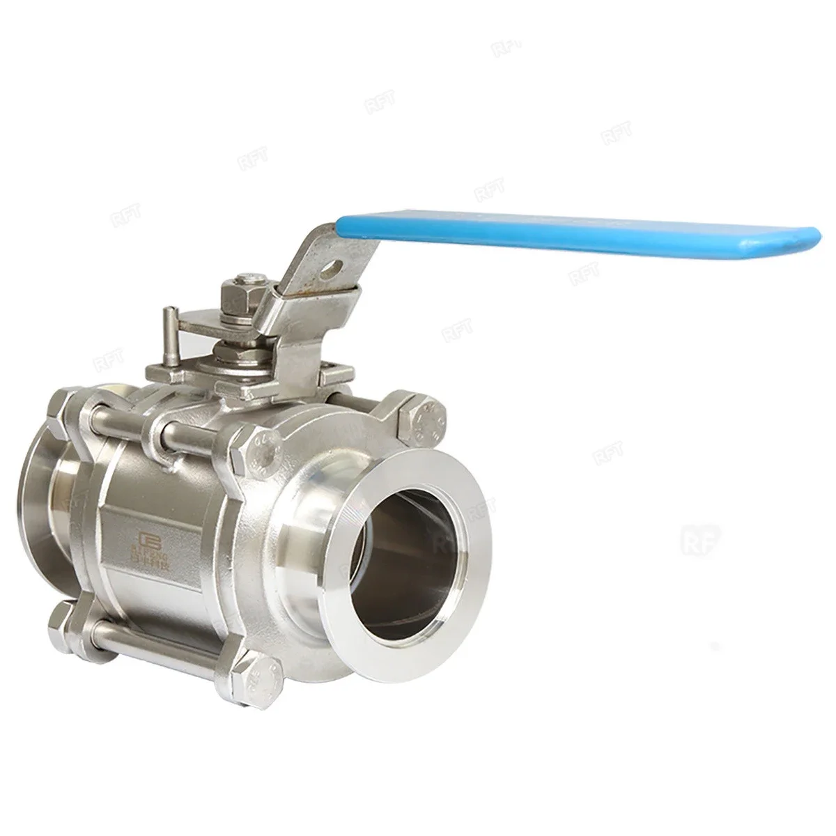Industrial 3pc Ball Valve Price Sanitary Three Piece Stainless Steel Manual Tri Clamp Ball Valve for Food Grade Industry