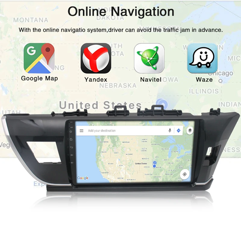 2G 32G 2Din Android10 Car Radio For Toyota Corolla Altis 2014-2016 Carplay Auto Radio Car Receiver GPS Navigation Blue tooth
