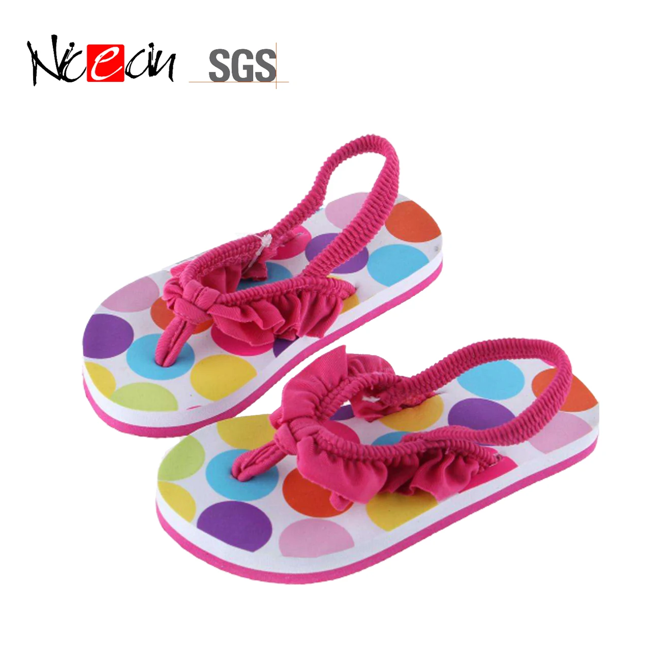 Фиолетовые шлепанцы с V-образным ремешком для одноразового использования, шлепанцы для девочек