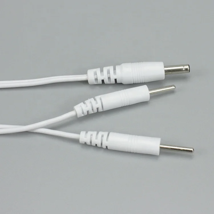 DC 3.5 to 2 pin tens wire cable for tens massage therapy machine electrode cable
