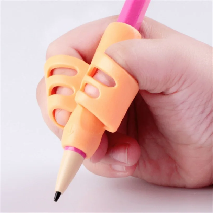 New Pen Grips Handwriting  Preschool Silicone Pencil Holder Pen Writing Aid Grip School Supplies for Kids Writing Accessories