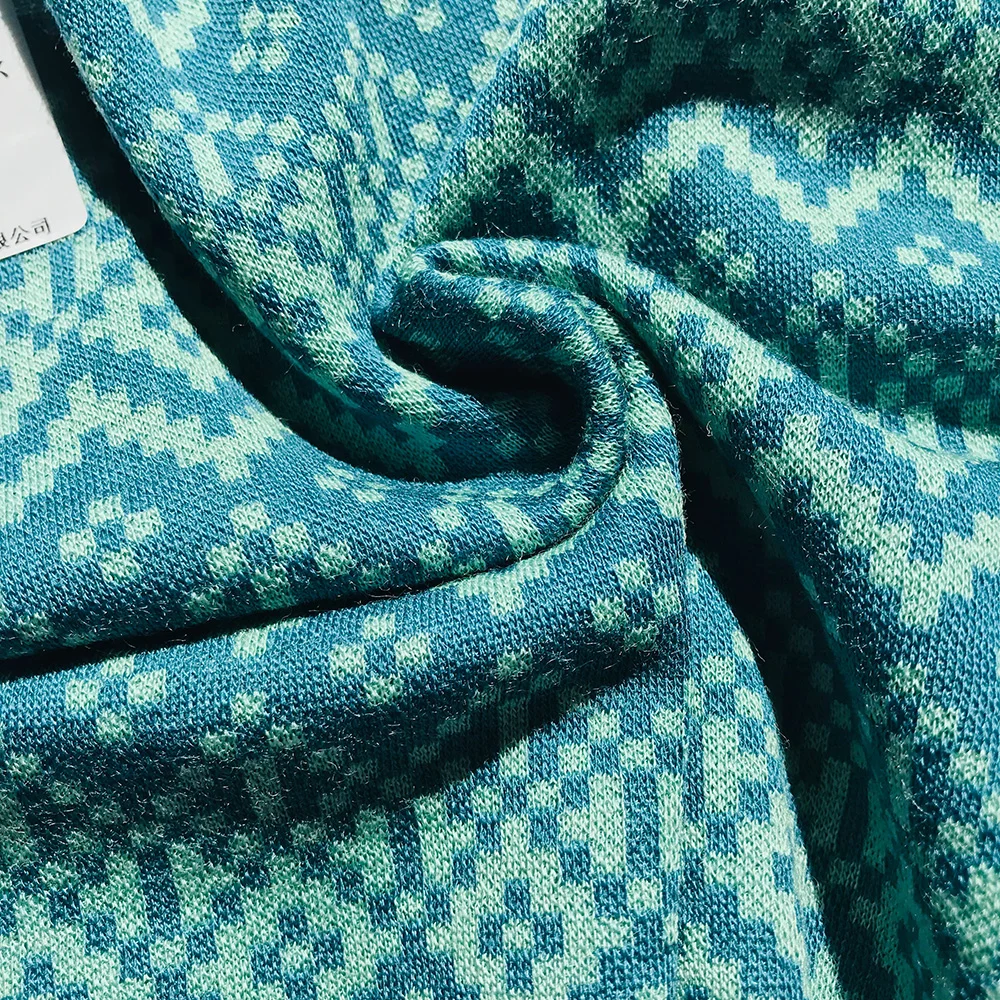 100% мериносовая шерсть жаккардовая ткань для платья