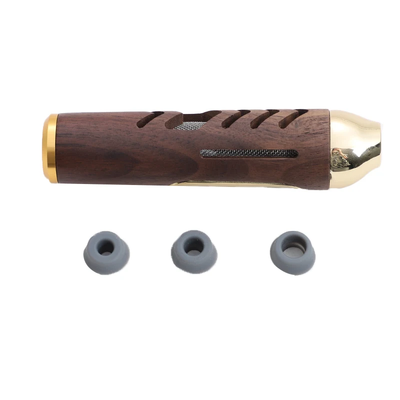 Wholesale New Design Luxury Wooden Car Ashtrays Custom High Quality Portable Rechargeable USB Handheld Ashtray