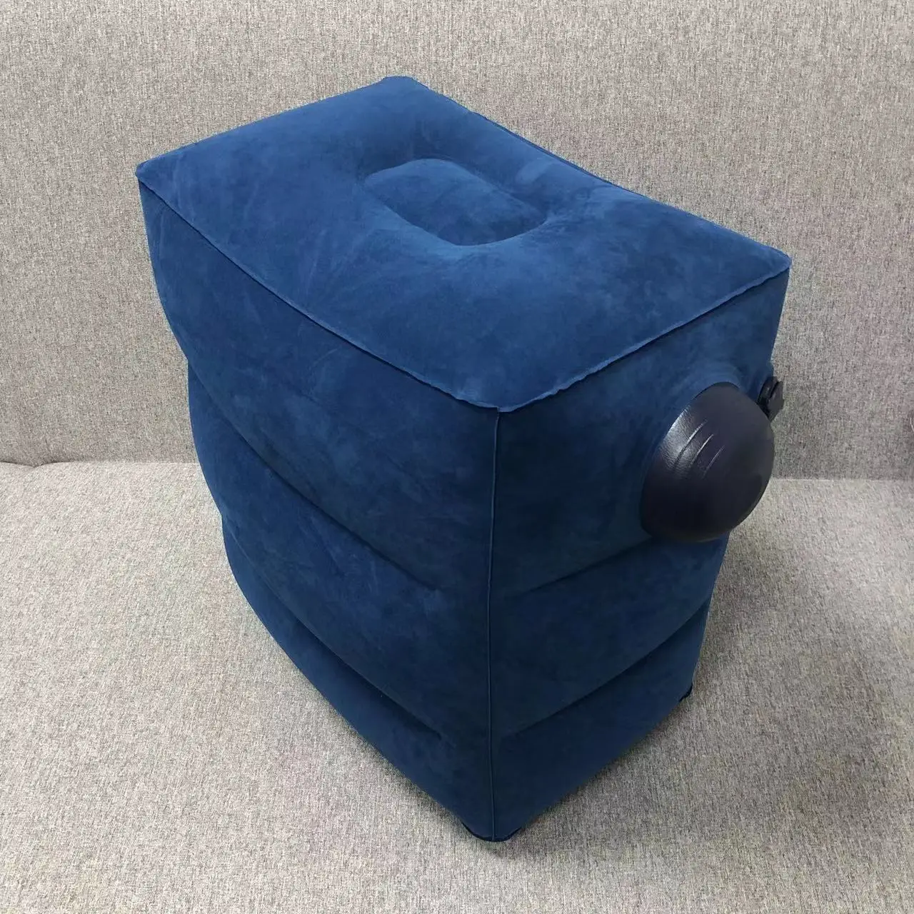 Inflatable Travel Foot Leg Rest Blue Pillow Cushion Baby Toddler Plane Bed for Sleeping