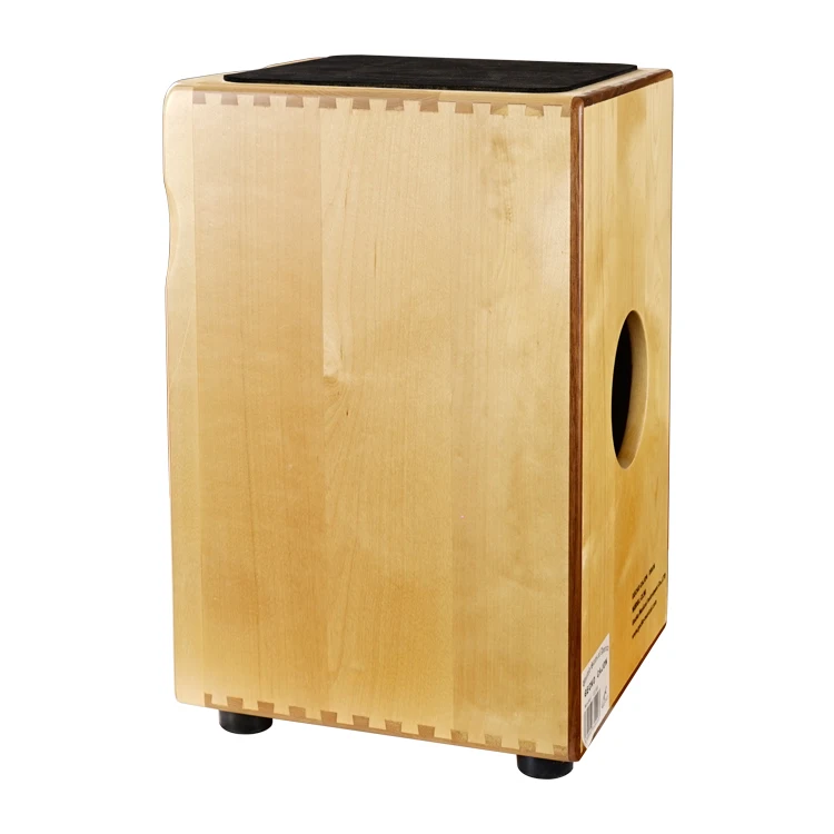 Gecko CL98 Cajon box drum full size High quality best cheap Steel string Natural Ebony Solid Maple Cajon drum