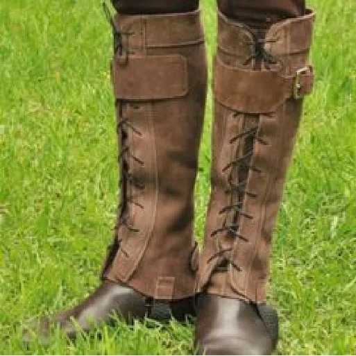 Manaal Enterprises Leather Equestrian Body Protector Equipment Genuine Horse Riding Half Chaps Size: Children &