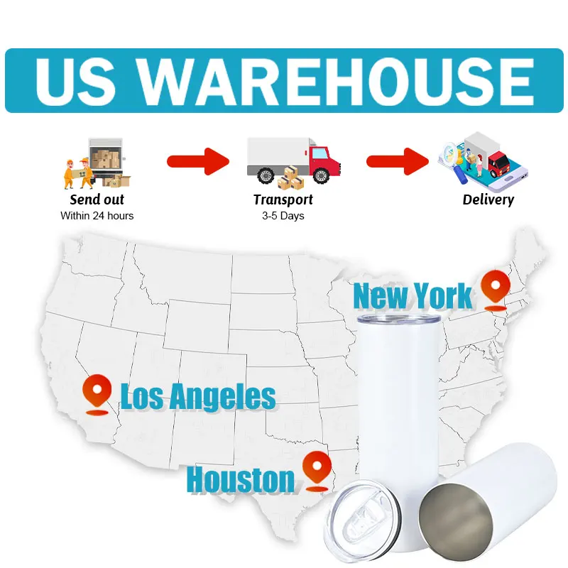 Wholesale stainless steel double wall 20oz sublimation tumbler straight glow in dark tumbler cups