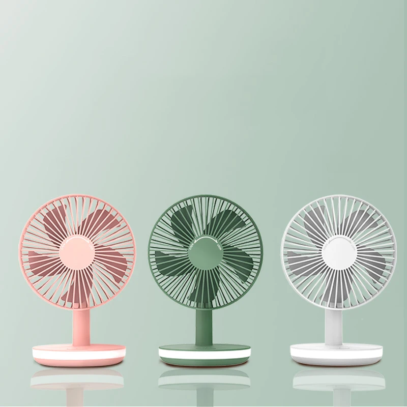 Stand Table Fan Mini Desk Battery Rechargeable Cooling Cooler Portable Foldable Usb Charging Pedestal Electric Fans
