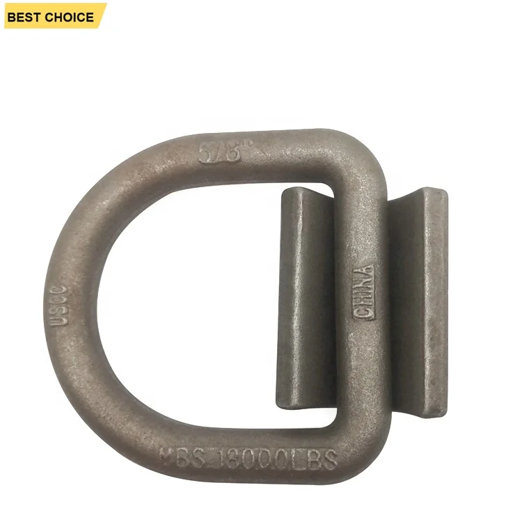GL-14161 5 /8 inch Forged Container Lashing D Ring with Clamp