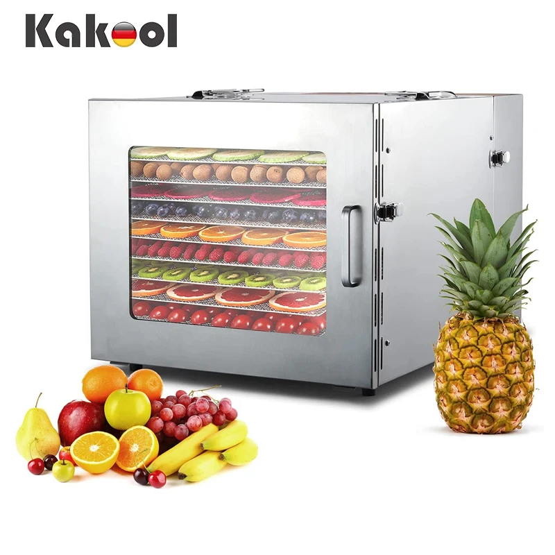 Fruit dryer vegetable food pet dryer rotary industrial food dryer dehydrator drying machine For Food Processing 10 tray