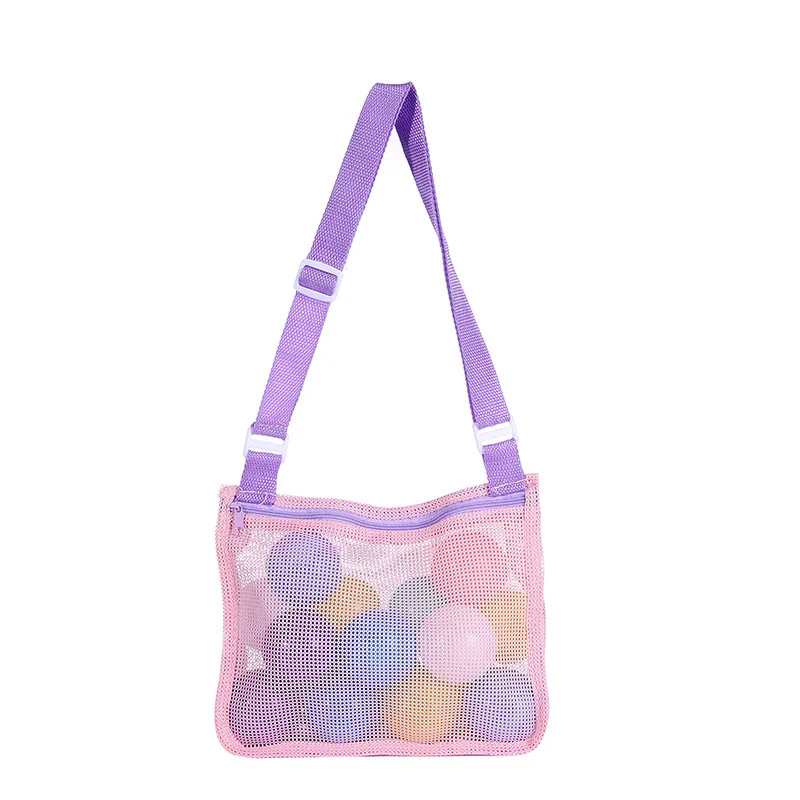 28 Colors Mesh Beach Bag Beach Sand Toy Seashell Bag for Shells Beach Toys Swimming Accessories Kids Shell Collecting Bag