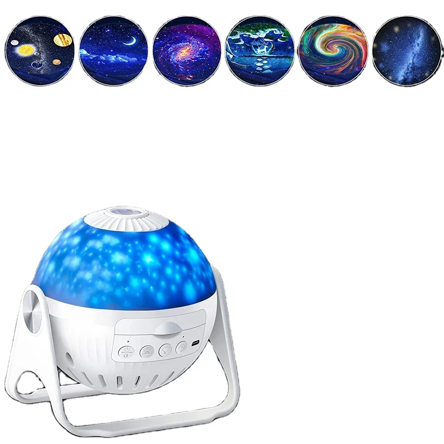 Night Light Laser LED 360 Adjustable Rotating Music Planet Star Galaxi Starry Projector With Blue Tooth