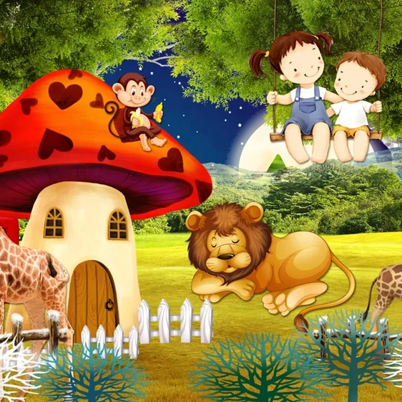 Wallpaper Nature Stripped Wallpaper 3D Mural Wallpaper for Girls Kids Room Decoration