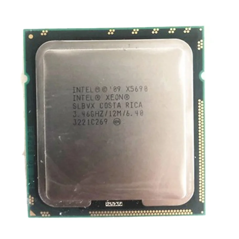 For Intel Xeon X5690 Six-Core 3.46Ghz L3 12M 130W Socket LGA 1366 Desktop CPU Processor