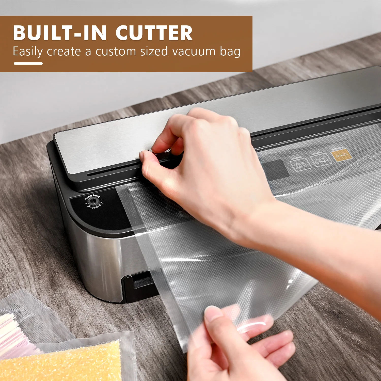 Sealer Vacuum Machine with High Quality for LED Indicator Light Low Noise Food Sealing Household Portable