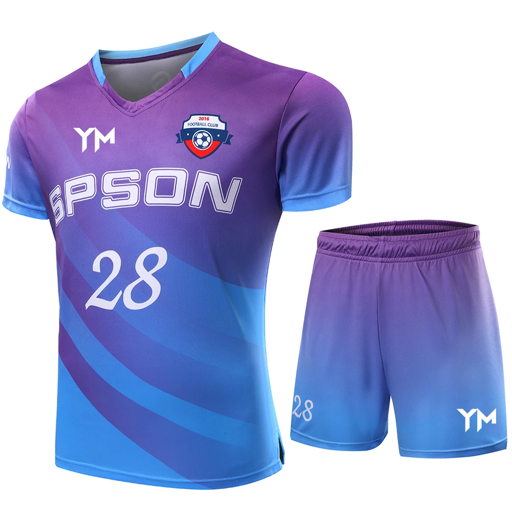Custom Football Wear Design Club Team Name Football Jersey Breathable High Quality Soccer Uniform Set Sublimated Soccer Jerseys