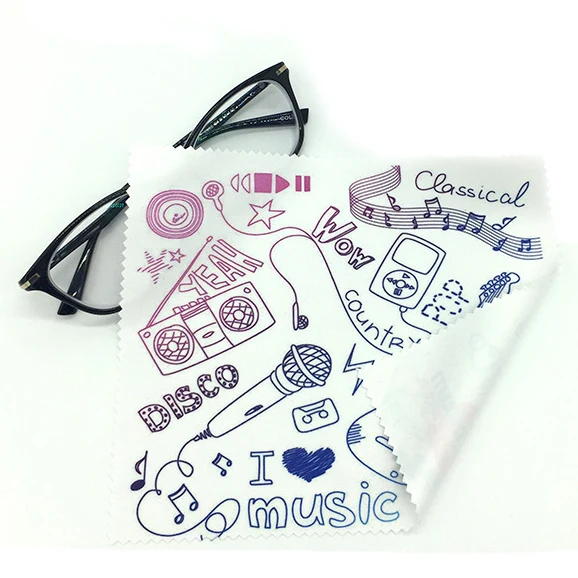 
Customized Logo Printing microfiber eyeglasses cleaning cloth 