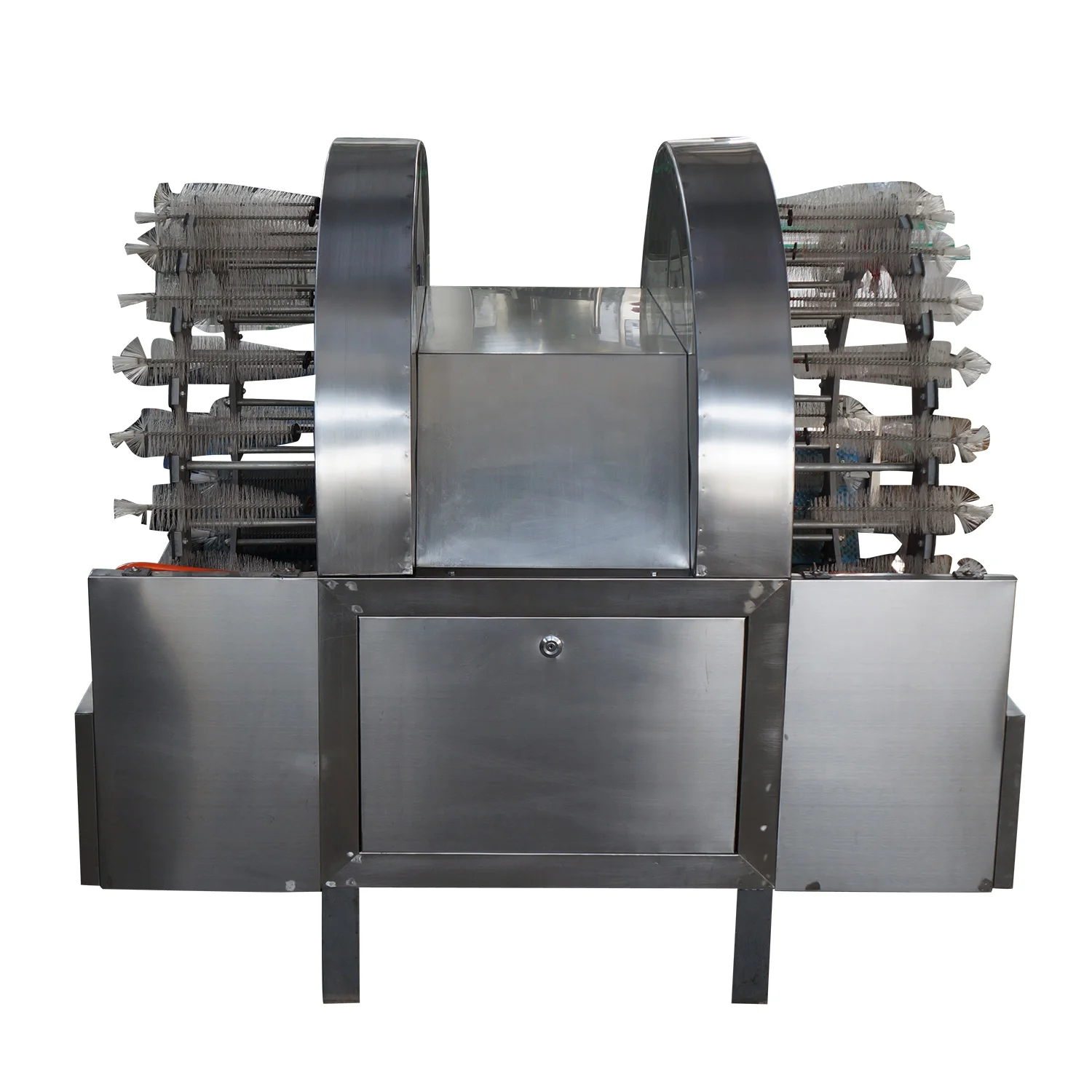 semi automatic rotary brush washing machine/glass
