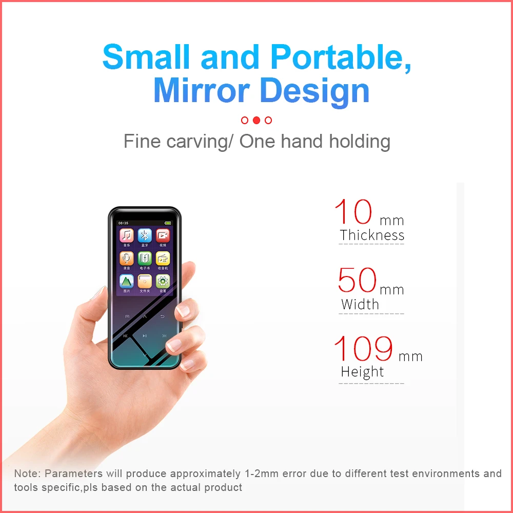 Customization JNN M15 2.4 Inch FM Radio E-Book Sports MP3 Music Player MP3 Player Touch Button BT Music Player