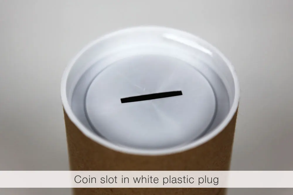 scatola tubo Collection Boxes Ticket Box Paper Tip Container cardboard donation box 4.5 inch Paper Tube Coin Bank