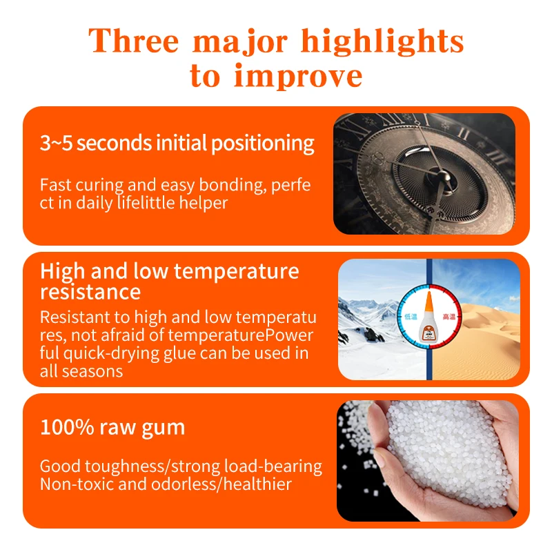 Super Glue Fill Gap Waterproof PA-S Glue 5ml Strong Adhesive 502 Cyanoacrylate Adhesive all purpose Speed Glue