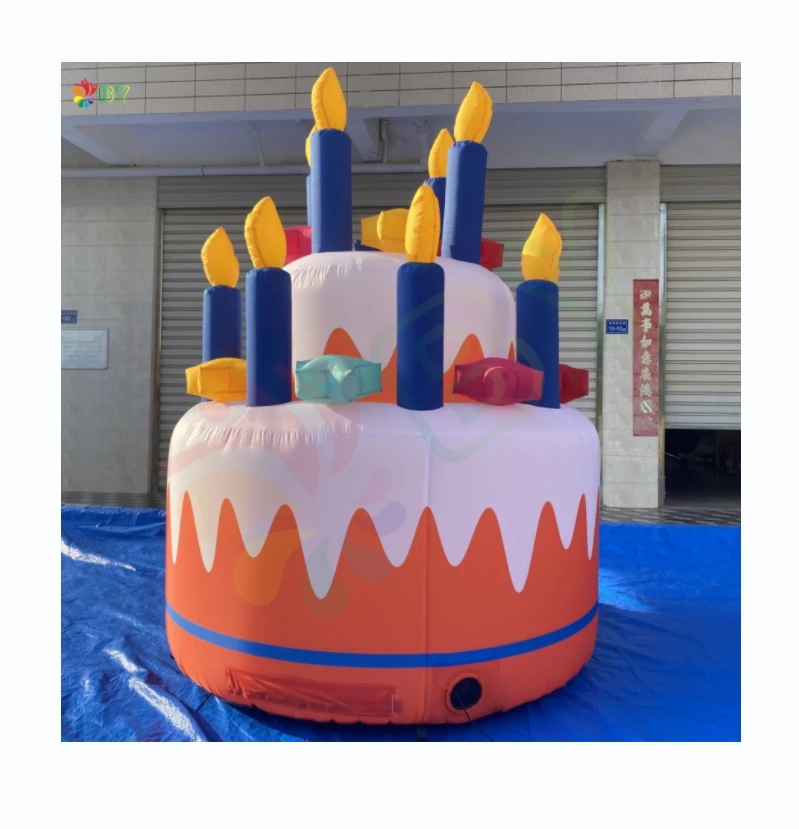 BOYAN Giant 10ft Inflatable Birthday Cake Balloon for Party