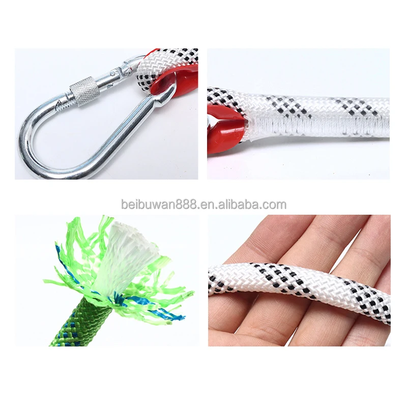 8MM Escape Rope 32ft 65ft 98ft 165ft 246ft High Strength Outdoor Safety Static Rock Climbing Rope