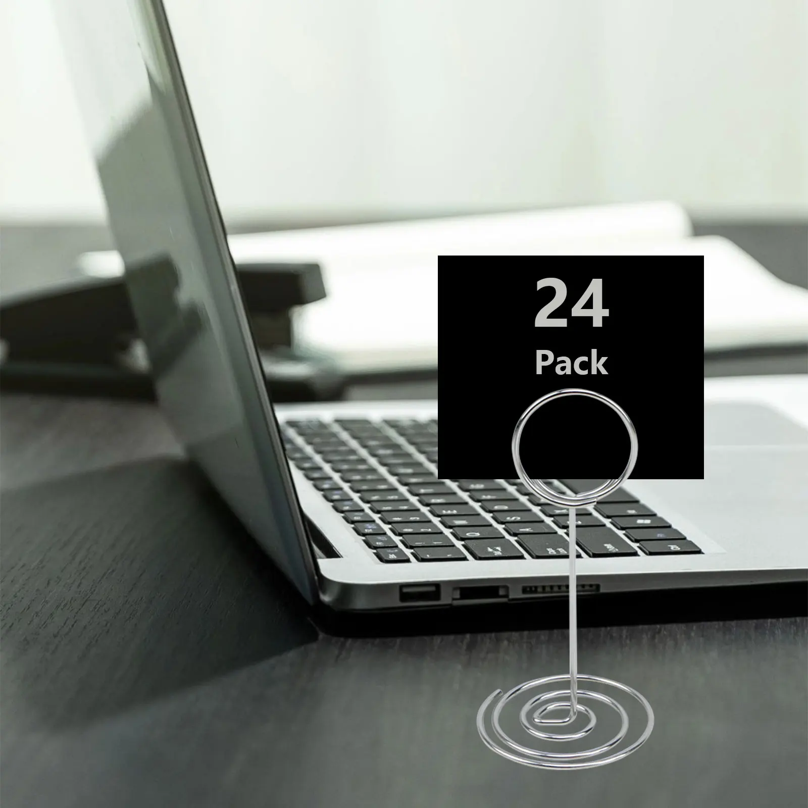 YS2002 держатель для карт с именем, фото, меню, зажимами для записей, круглые держатели для карт для свадьбы, ресторана, металлические держатели для номеров