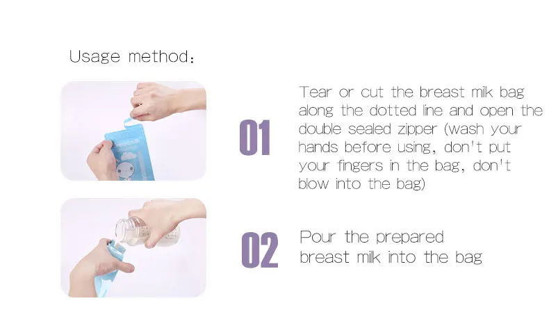 2023 Hottest hot sell breast milk storage bag