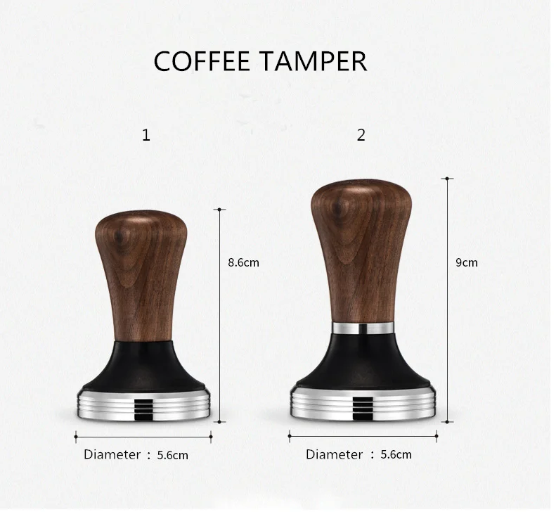 Barista Tools Constant pressure Automatic Adjustable Height Tamper 51mm 53mm 58mm Espresso Force Coffee Tamper with Clear Scale