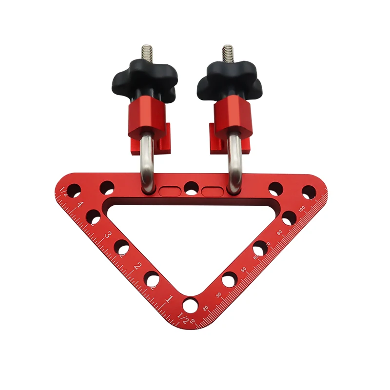 Aluminium 45/90 Degrees L-Shaped Auxiliary Fixture Clip Carpenter Square Ruler Splicing Board Positioning Panel Clamp Ruler
